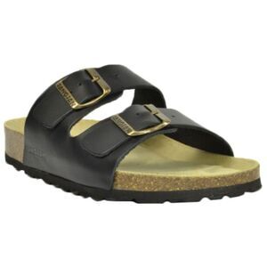 Sanosan Womens/Ladies Aston Leather Sandals / Black/Brown